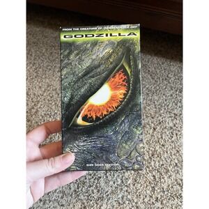 Godzilla VHS Tape 1998 Vintage Film Video Matthew Broderick Hank Azaria Classic‎
